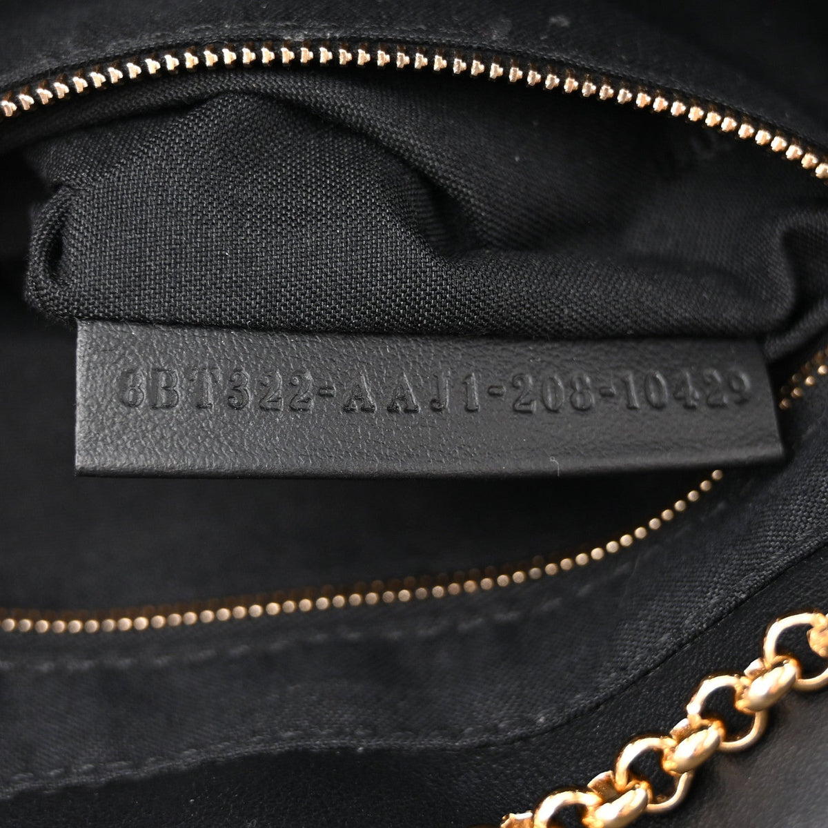 Vitello Grace King Karligraphy Chain Bucket Bag  Black Bisquit