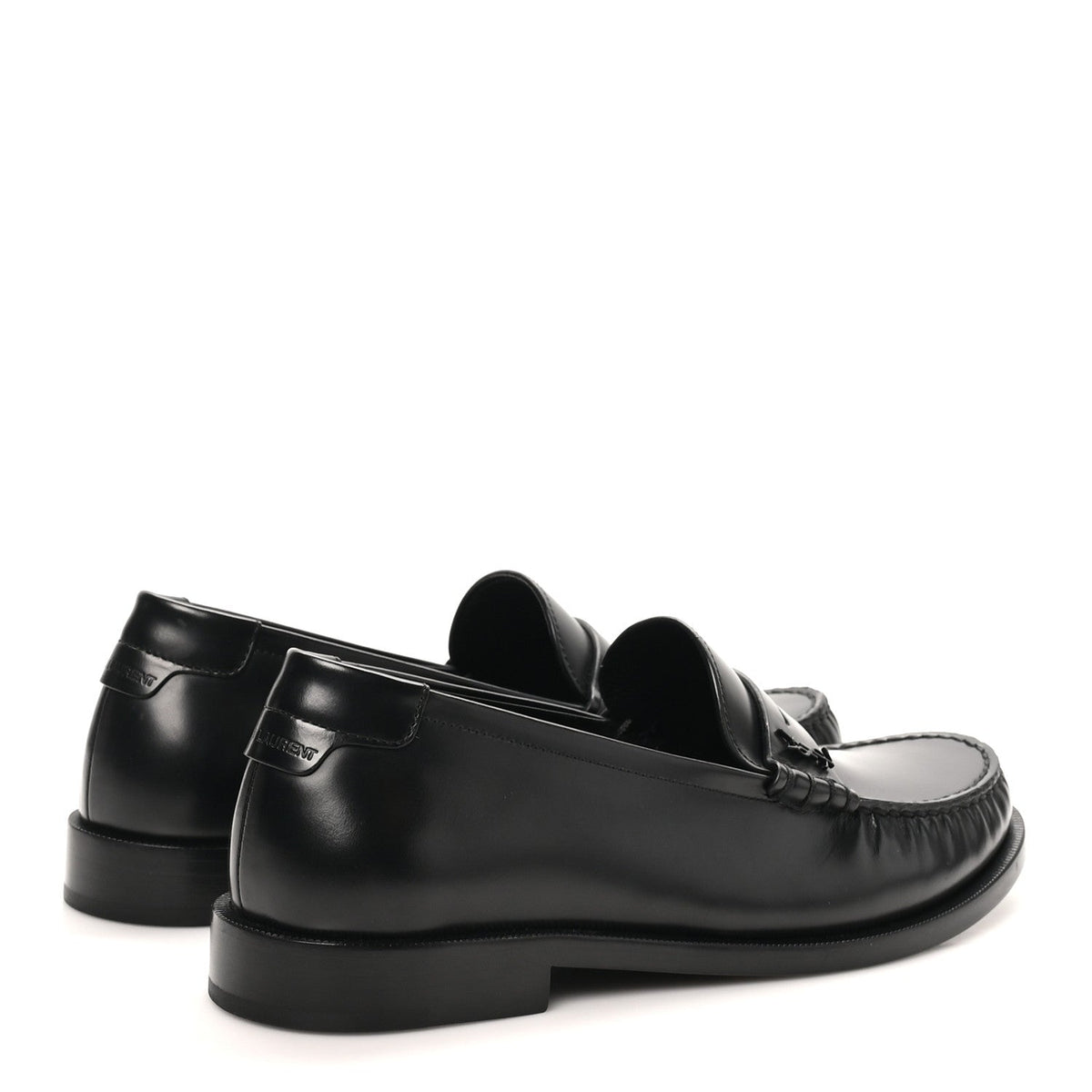 Magnum Lux Calfskin Mens Le Loafer 15 Moccassins 40 Black