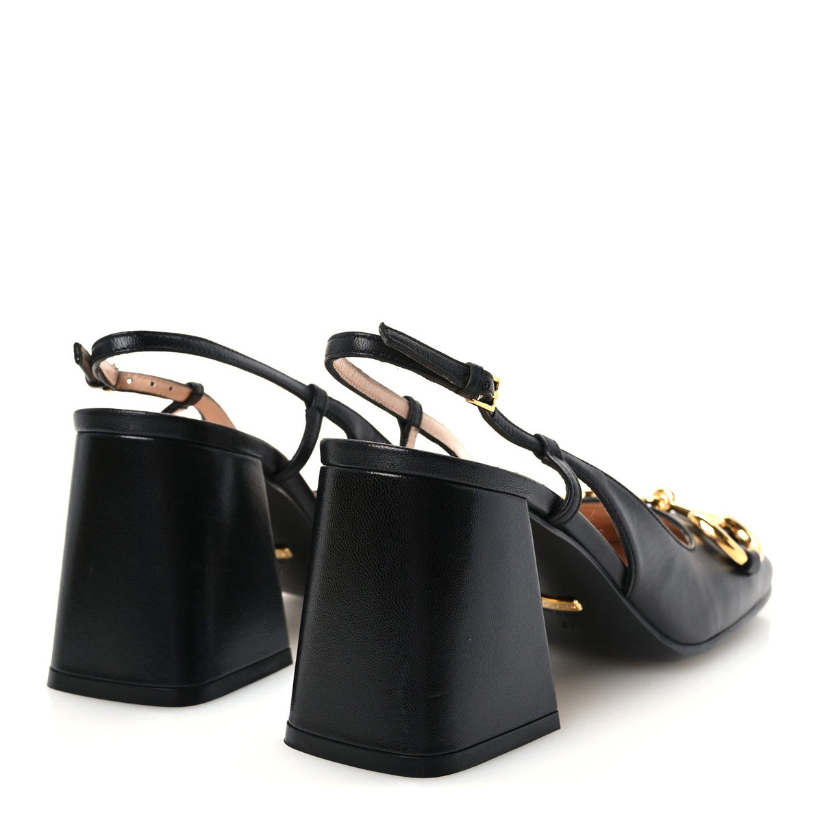 Malaga Kid Horsebit 75mm Slingback Pumps 37 Black