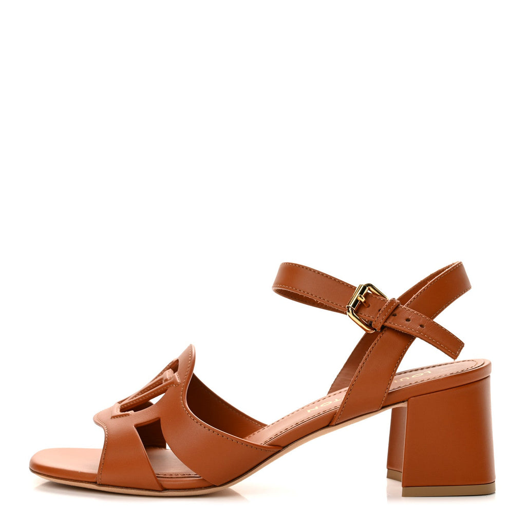 Calfskin LV Isola Sandals 41 Cognac