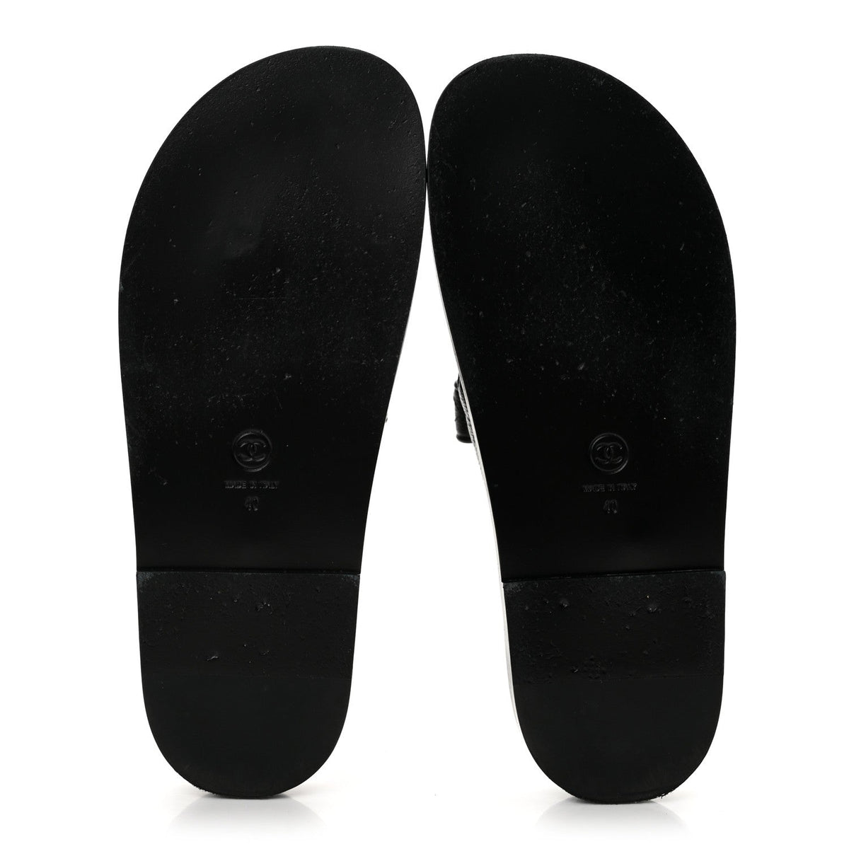 Grained Calfskin Velcro Dad Sandals 40 Black