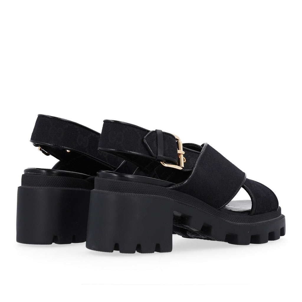 Monogram Granada Kid Trip 40/72mm Lug Sole Sandals 38 Black
