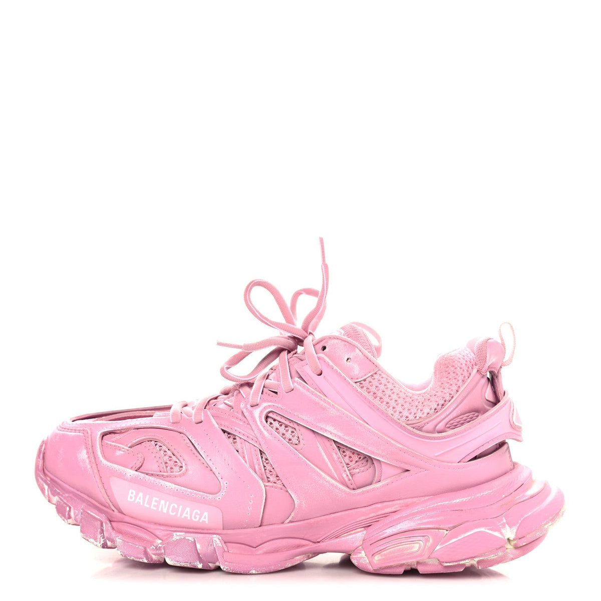Rubber Mesh Monocolor Clear Sole Womens Track.2 Open Sneakers 41 Pink