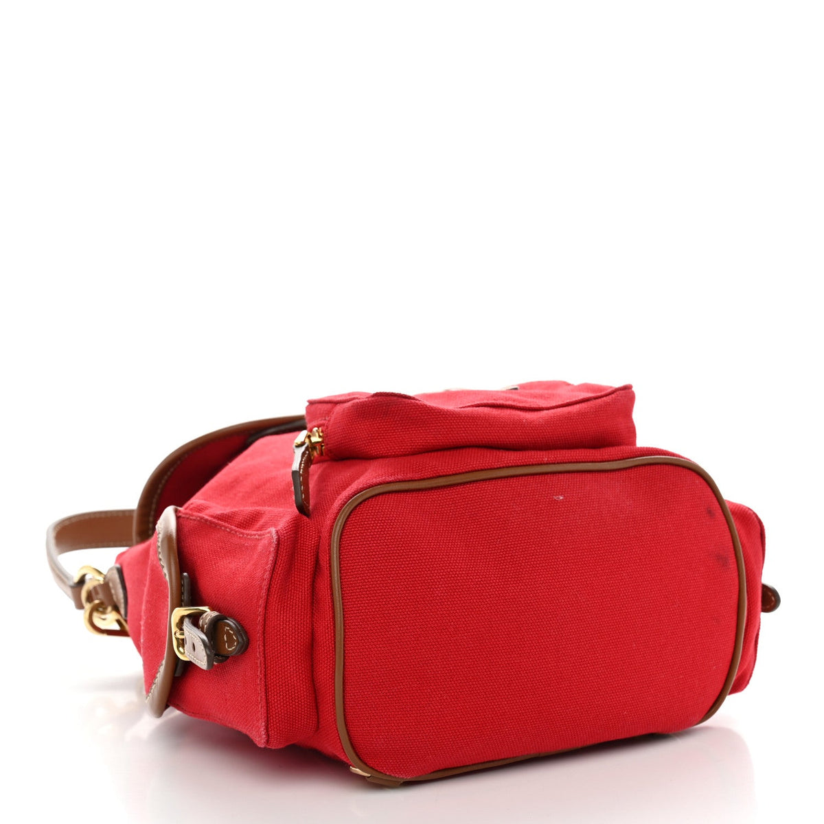 Canapa Soft Calfskin Mini Backpack Rosso Brandy