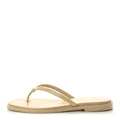 Goatskin CC Times Square Thong Sandals 36 Beige