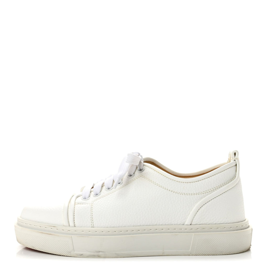 Calfskin Adolon Junior Low Top Sneaker 39 White