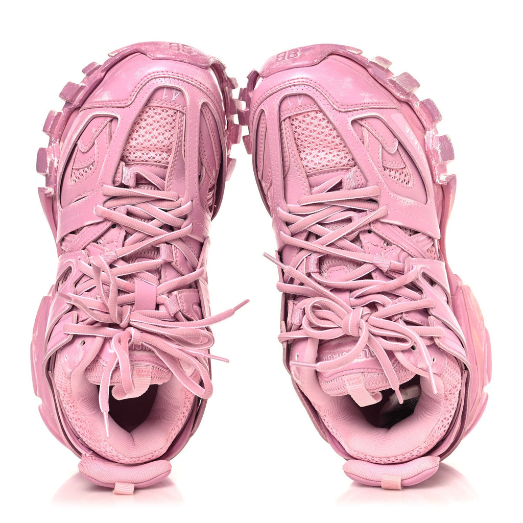 Rubber Mesh Monocolor Clear Sole Womens Track.2 Open Sneakers 41 Pink