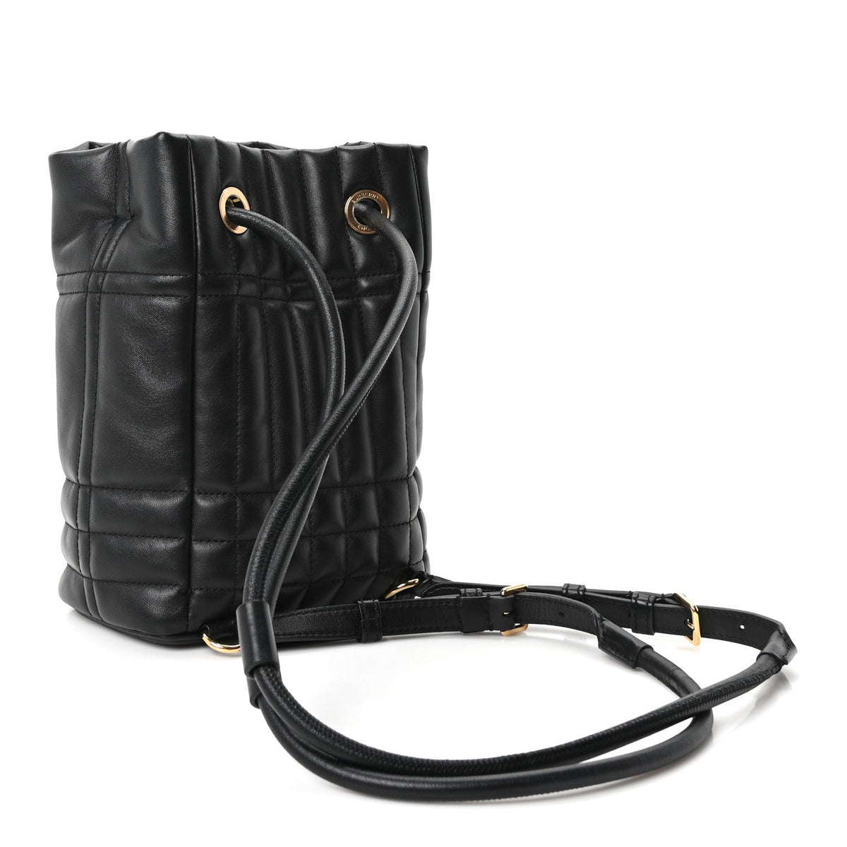 Lambskin Quilted Mini Lola Backpack Black