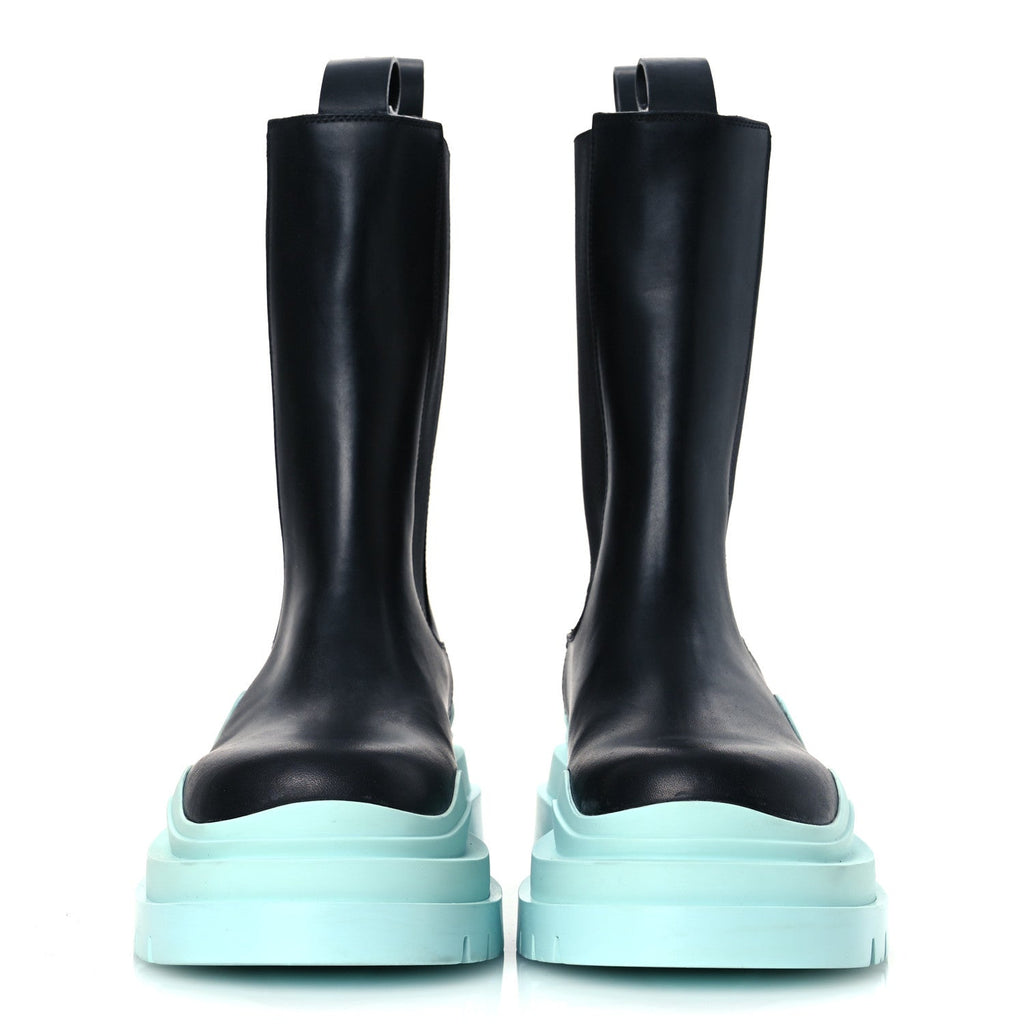 Calfskin Womens The Tire Chelsea Boots 39 Black Flannel