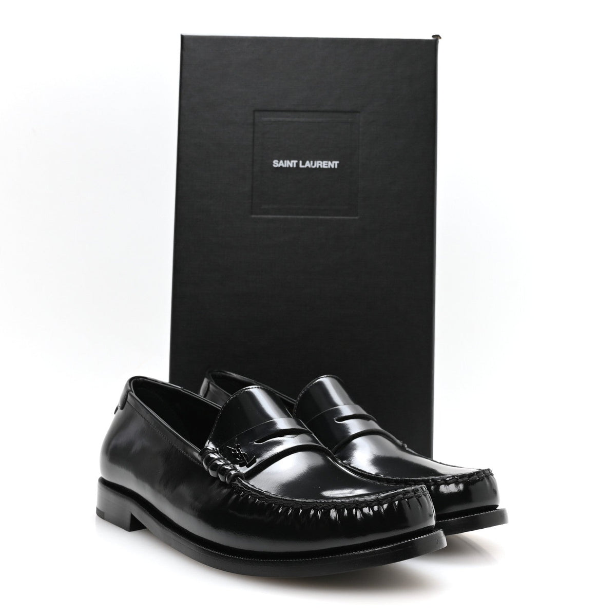 Magnum Lux Calfskin Mens Le Loafer 15 Moccassins 40 Black