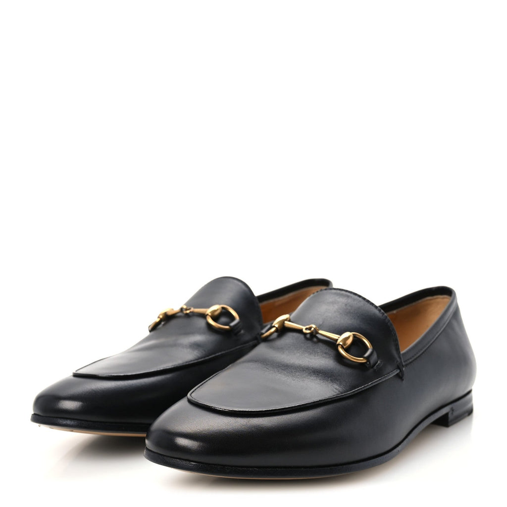 Calfskin Womens Jordaan Loafers 38.5 Black