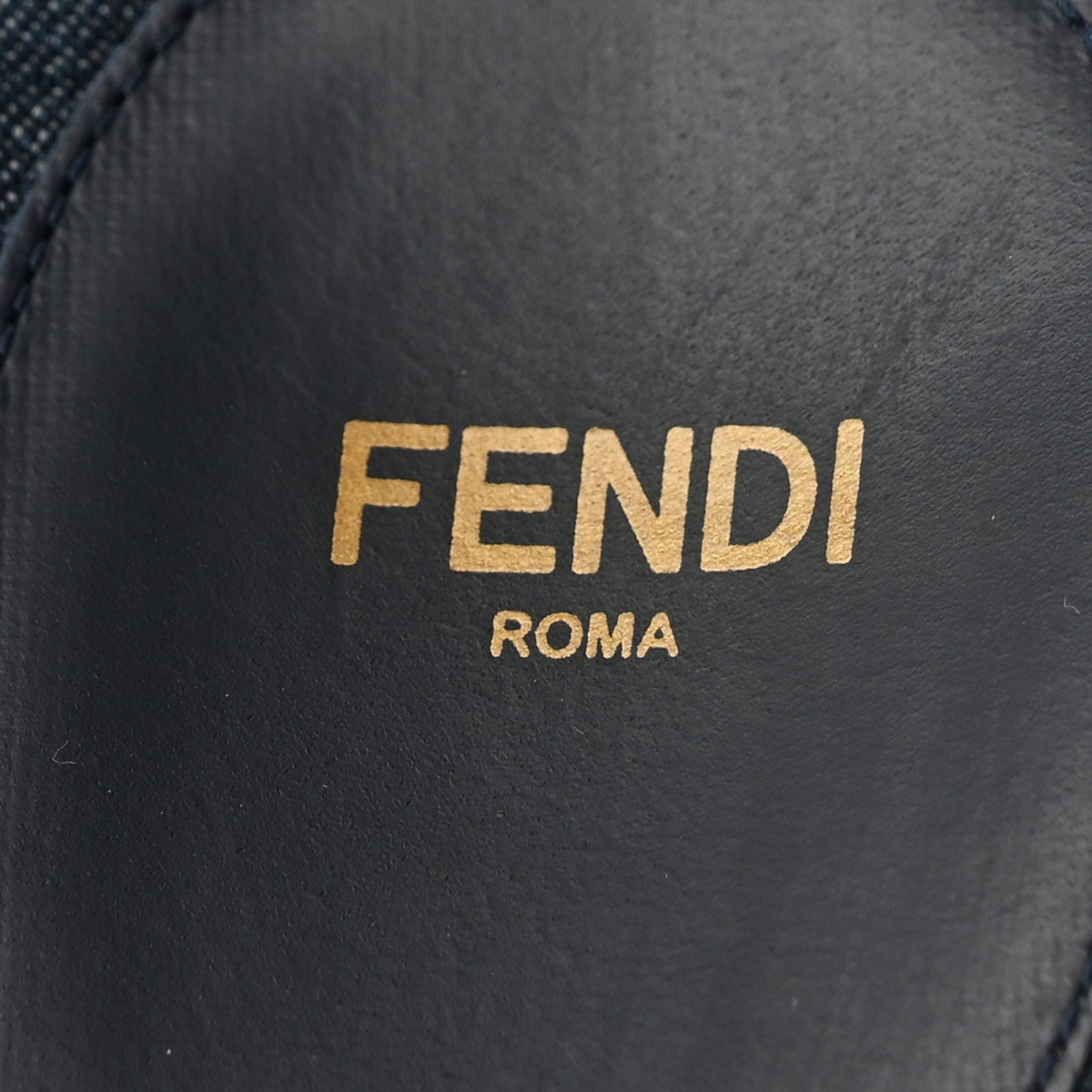 Denim FF Fendi Feel Sandals 38 Blue