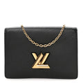 Epi Twist Belt Chain Wallet Black