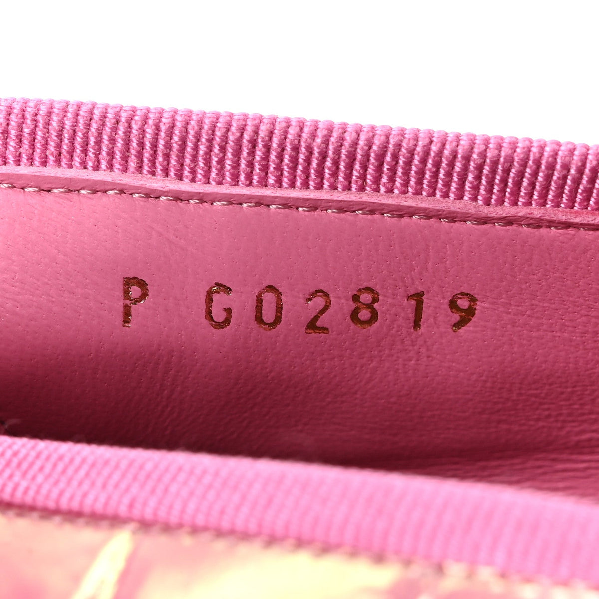 Iridescent Calfskin Crocodile Embossed Ballerina Flats 38 Pink
