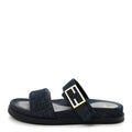 Denim FF Fendi Feel Sandals 38 Blue