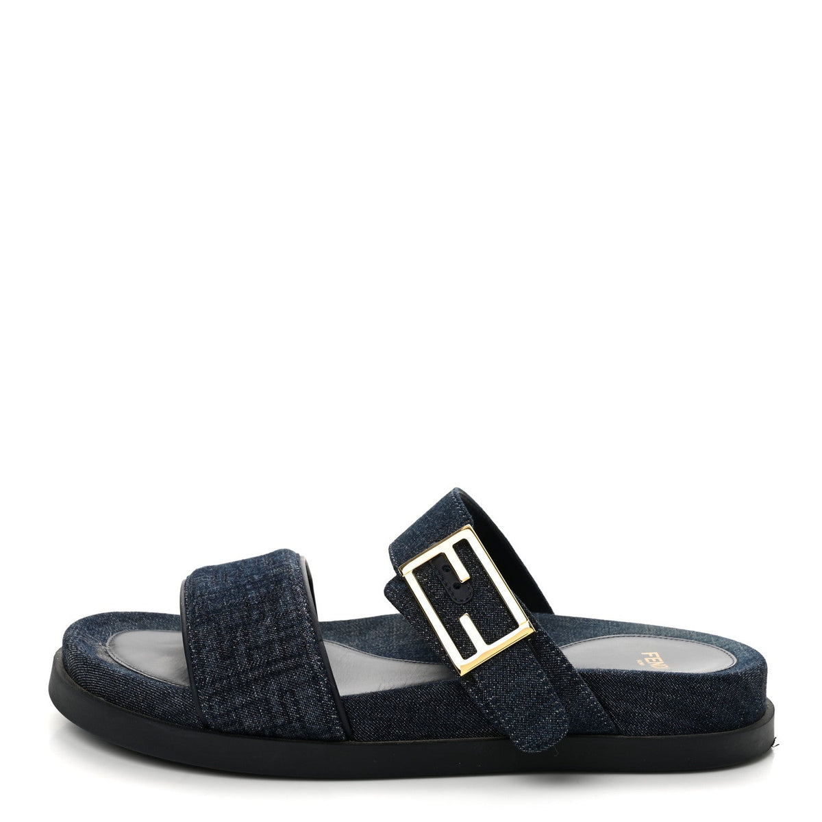 Denim FF Fendi Feel Sandals 38 Blue