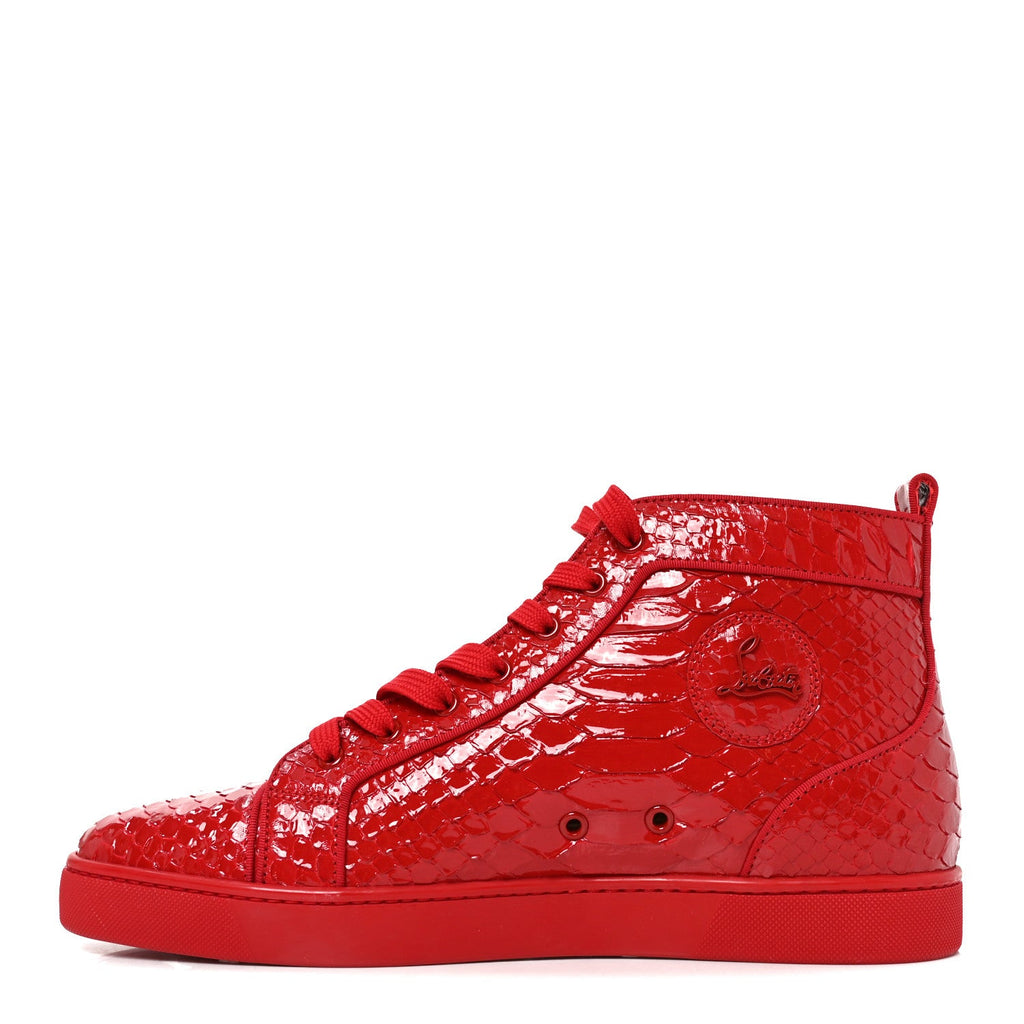 Patent Snakeskin Mens Louis Flat Sneakers 45.5 Rougissime