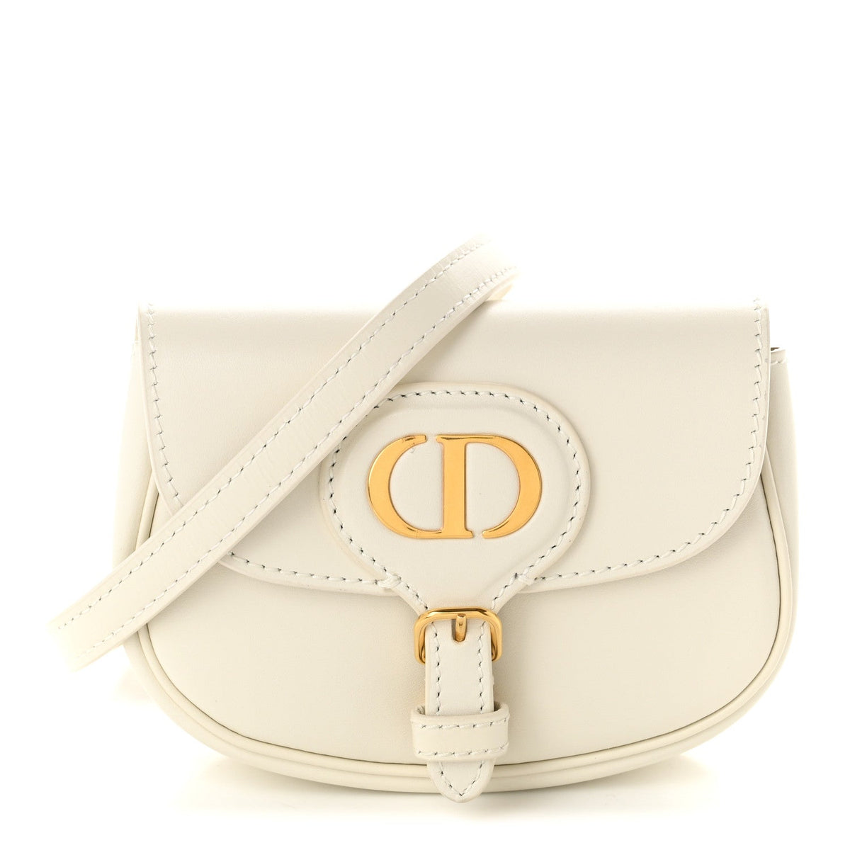 Box Calfskin Micro Bobby Waist Bag Latte