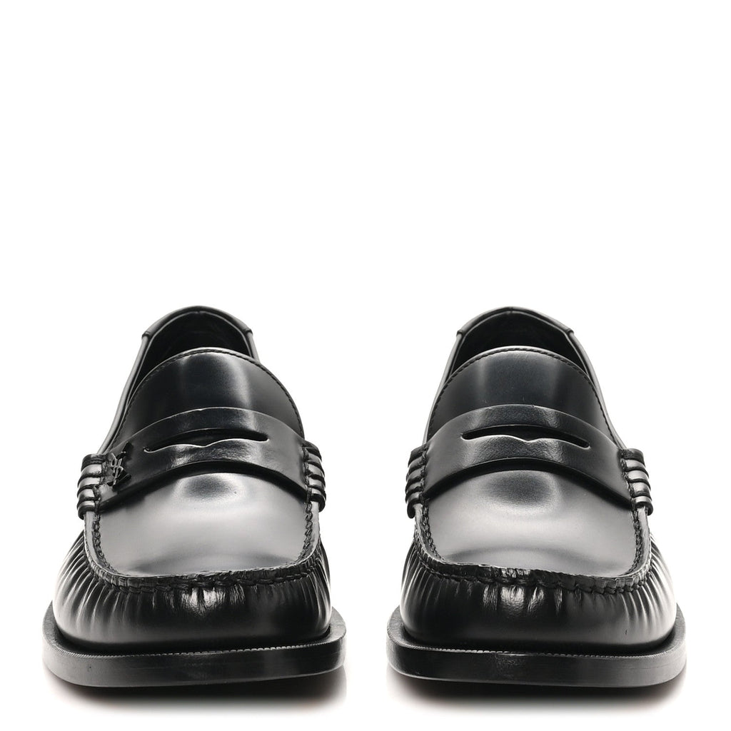 Magnum Lux Calfskin Mens Le Loafer 15 Moccassins 40 Black