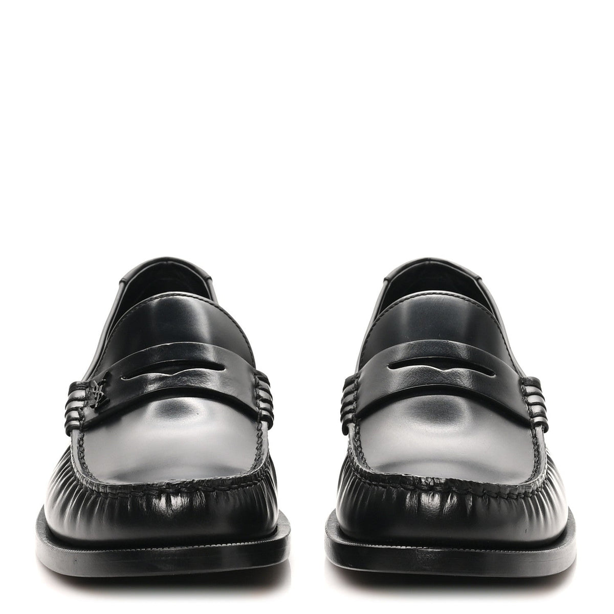 Magnum Lux Calfskin Mens Le Loafer 15 Moccassins 40 Black