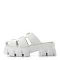 Foam Rubber Triangle Logo Monolith 55mm Cage Sandals 38 White