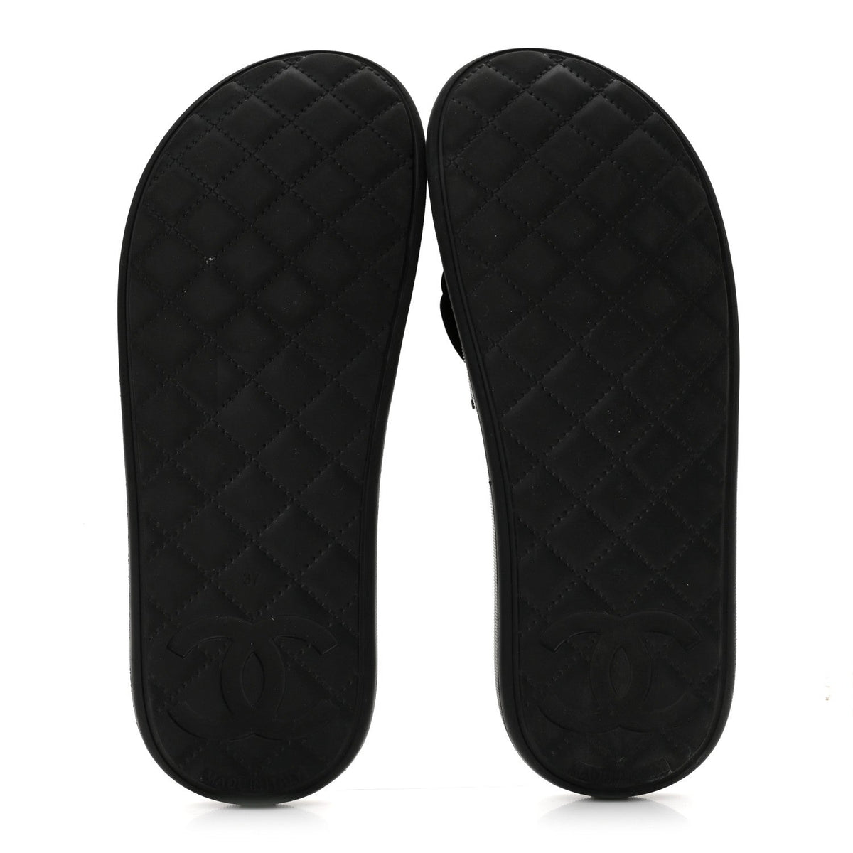 Thermoplastic PVC Camellia Mule Sandals 37 Black