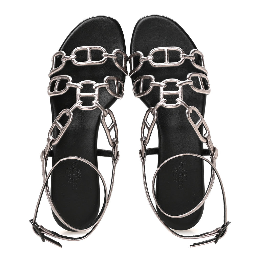 Metallic Nappa Naos Sandals 38 Champange
