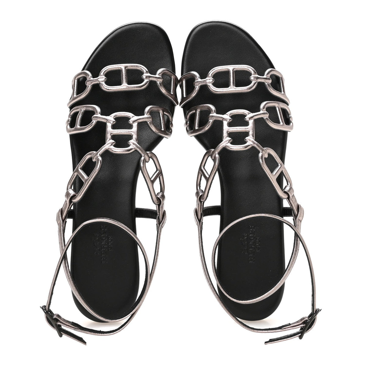 Metallic Nappa Naos Sandals 38 Champange