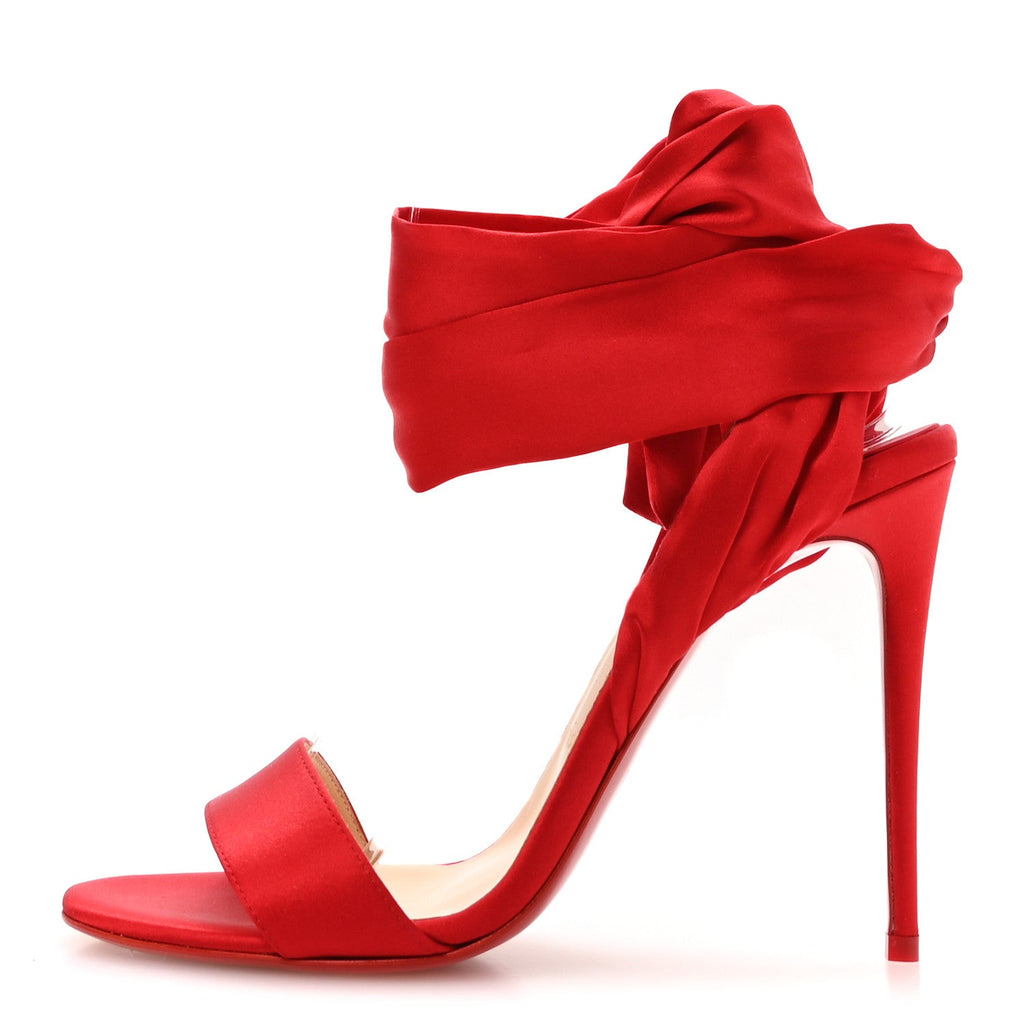 Crepe Satin Du Desert 100 Sandal 38 Loubi