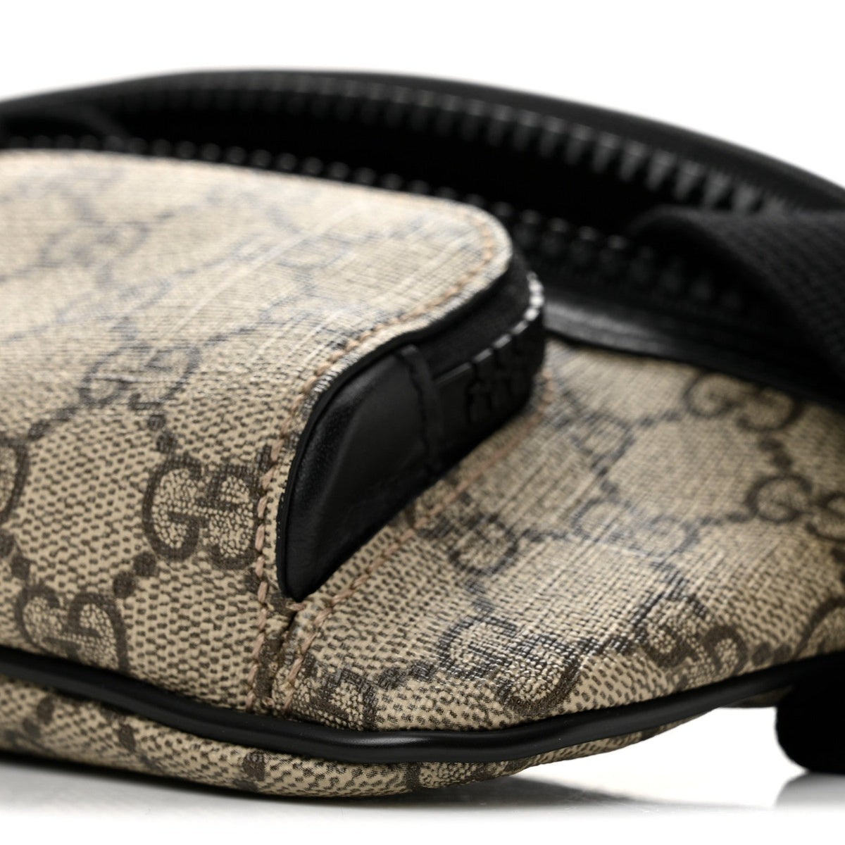 GG Supreme Monogram Belt Bag Black