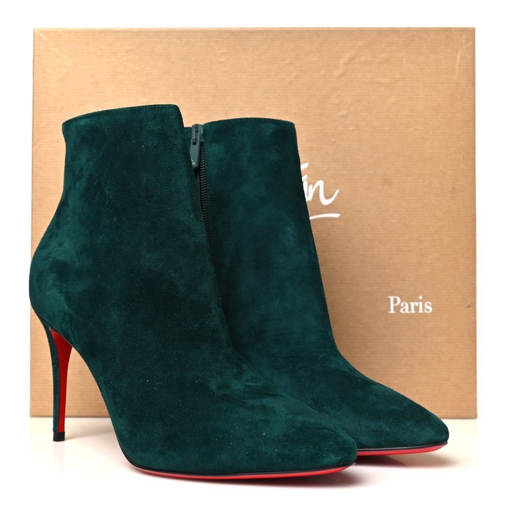 Veau Velours Eloise Booty 85 Ankle Boots 37.5 Green