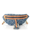 Monogram Denim High Rise Bumbag Blue