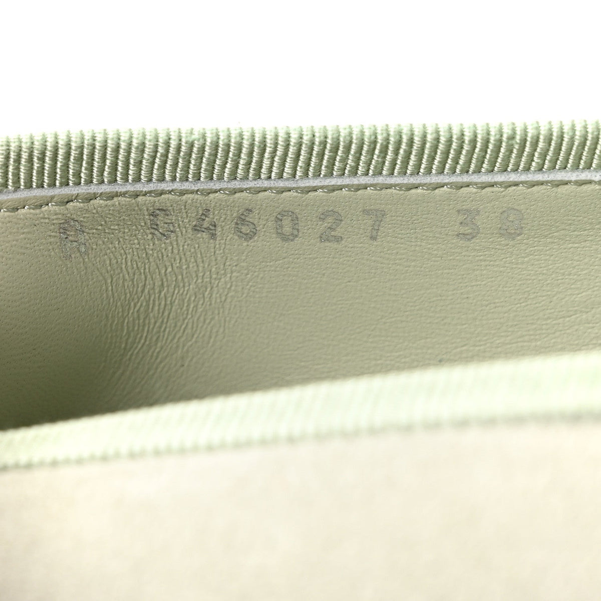 Suede Calfskin Cap Toe CC Ballerina Flats 38 Light Green