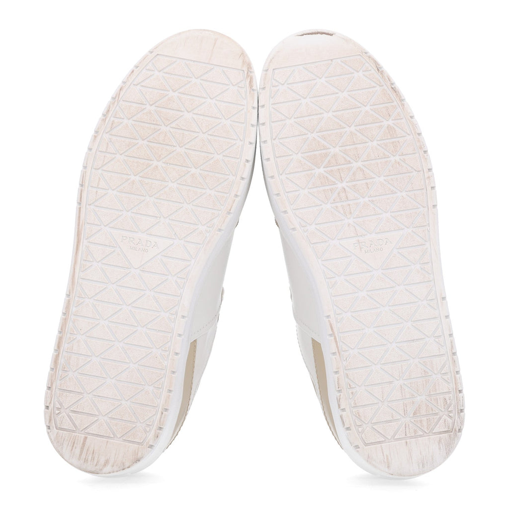 Vitello Rois Triangle Womens Downtown Platform Low Top Sneakers 41 Beige White