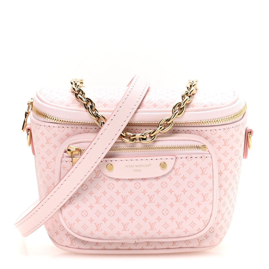 Calfskin Minigram Mini Bumbag  Light Bliss