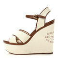 Denim Articles de Voyage Wedges 38.5 Ecru