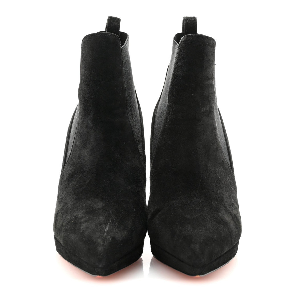 Suede Crochinetta 100 Ankle Boots 37.5 Black
