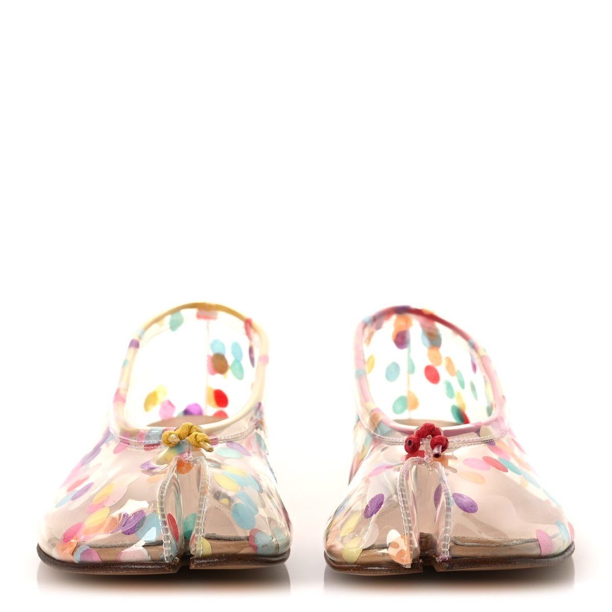 PVC Confetti Printed Tabi Ballerina Flats 39 Multicolor