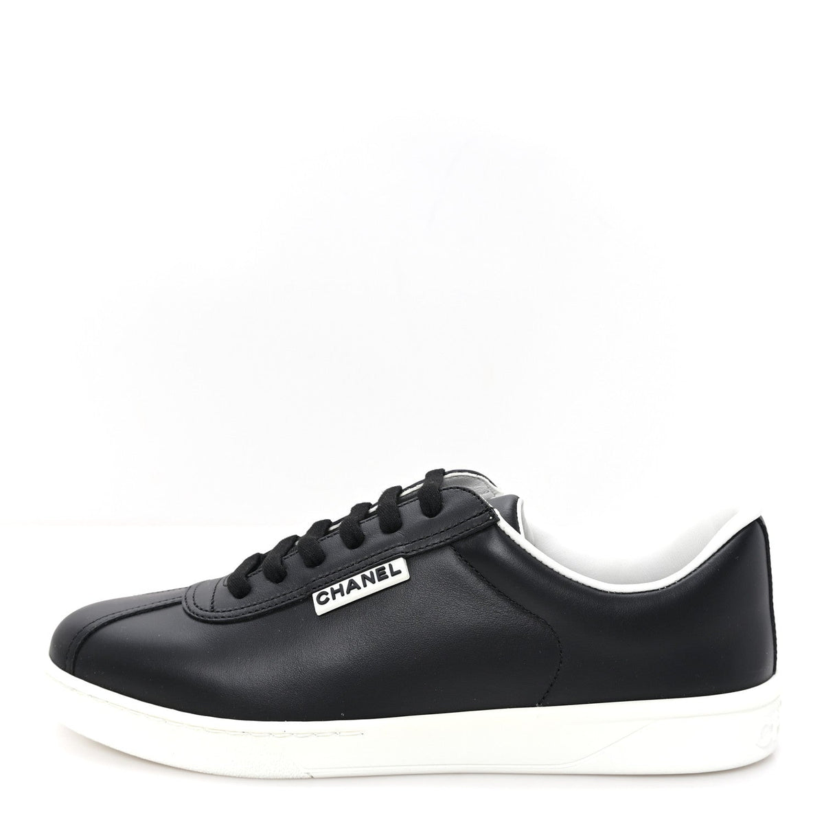 Calfskin CC Uniform Womens Sneakers 39 Black