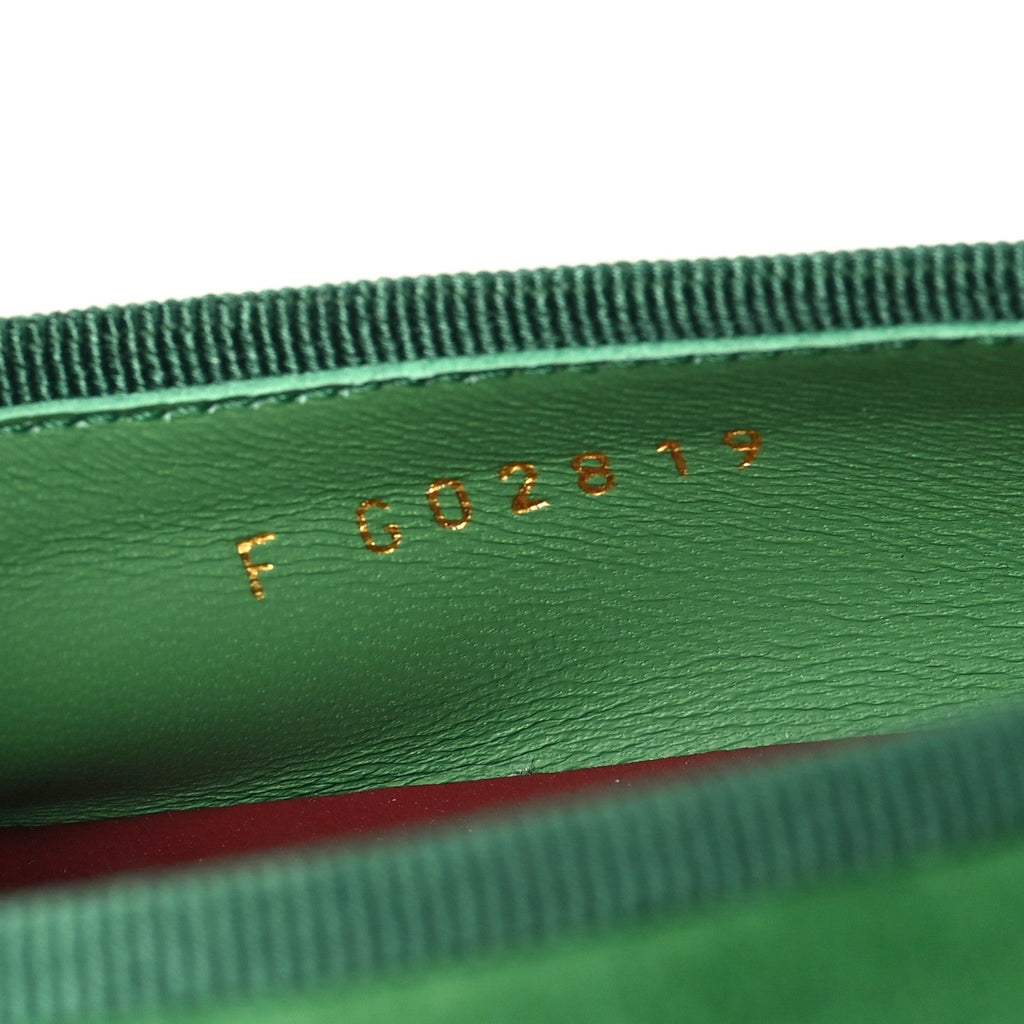 Suede Patent Cap Toe CC Ballerina Flats 37.5 Green