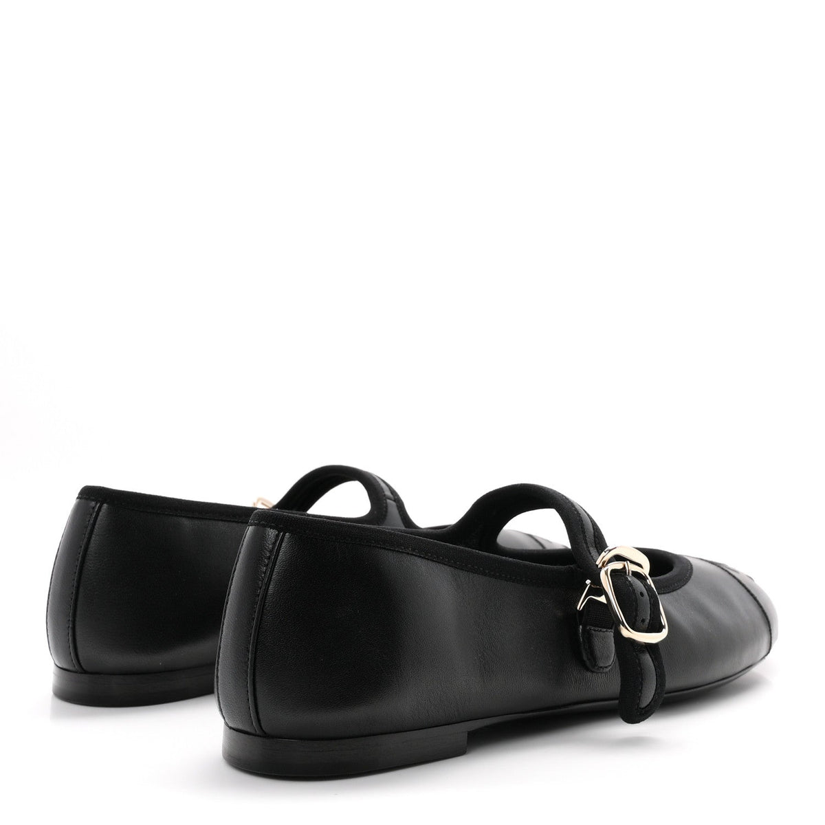 Lambskin Mary Jane Flats 35.5 Black