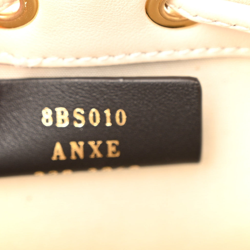 Canvas Vitello Grace F is Fendi Logo Embroidered Mini Mon Tresor Bucket Bag Grezzo Pink