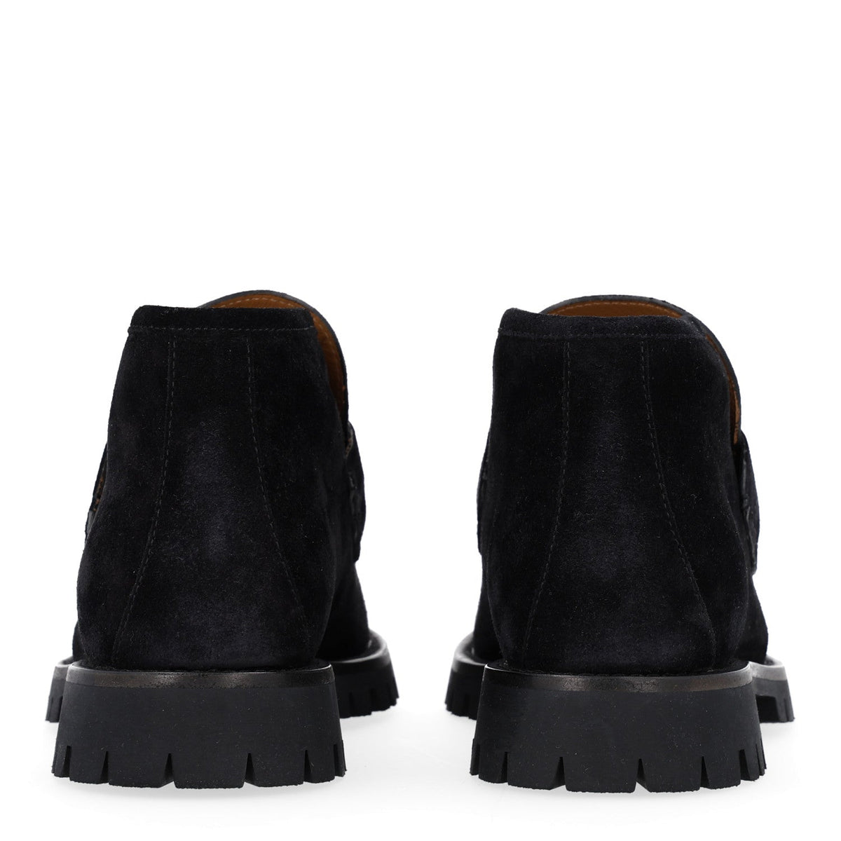 Suede Horsebit Womens Ankle Boots 38.5 Black