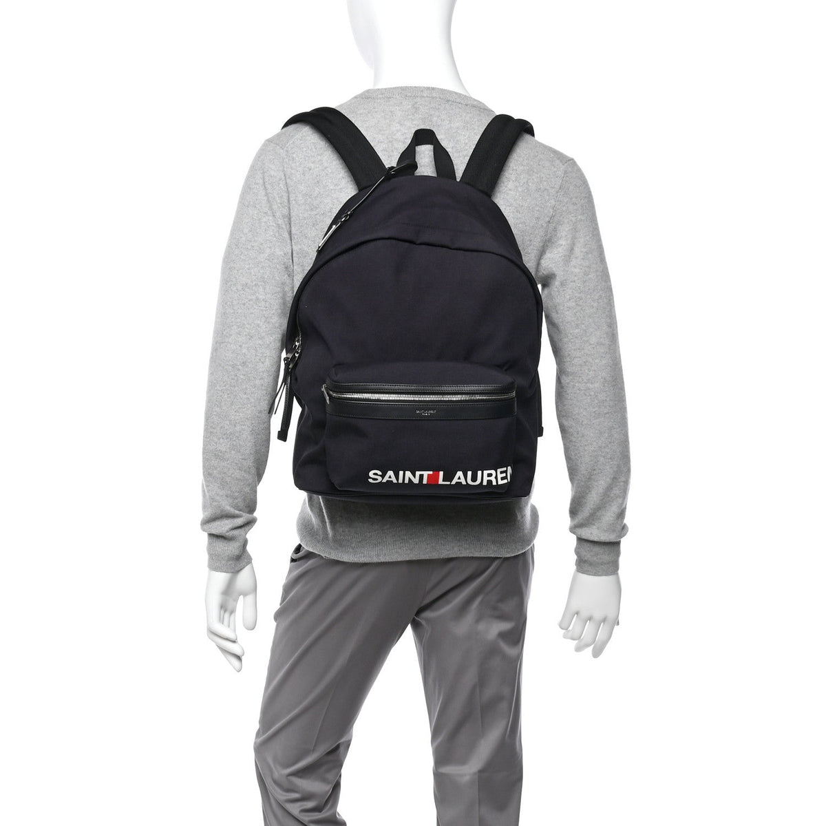 Canvas Logo City Backpack Black