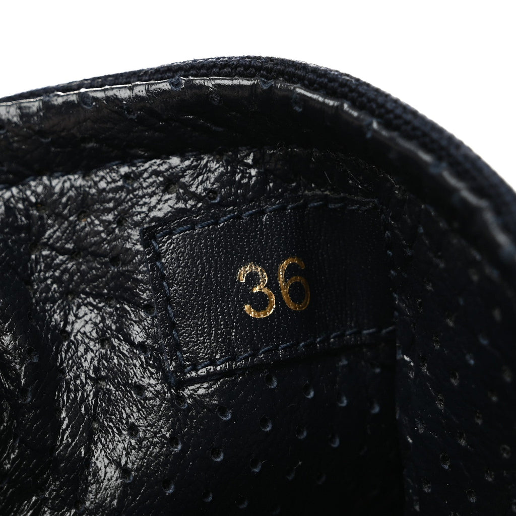 Toile Calfskin Espasneak Flat Sneaker 36 Obscur