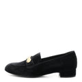 Velvet Moccasin Loafers 40 Black