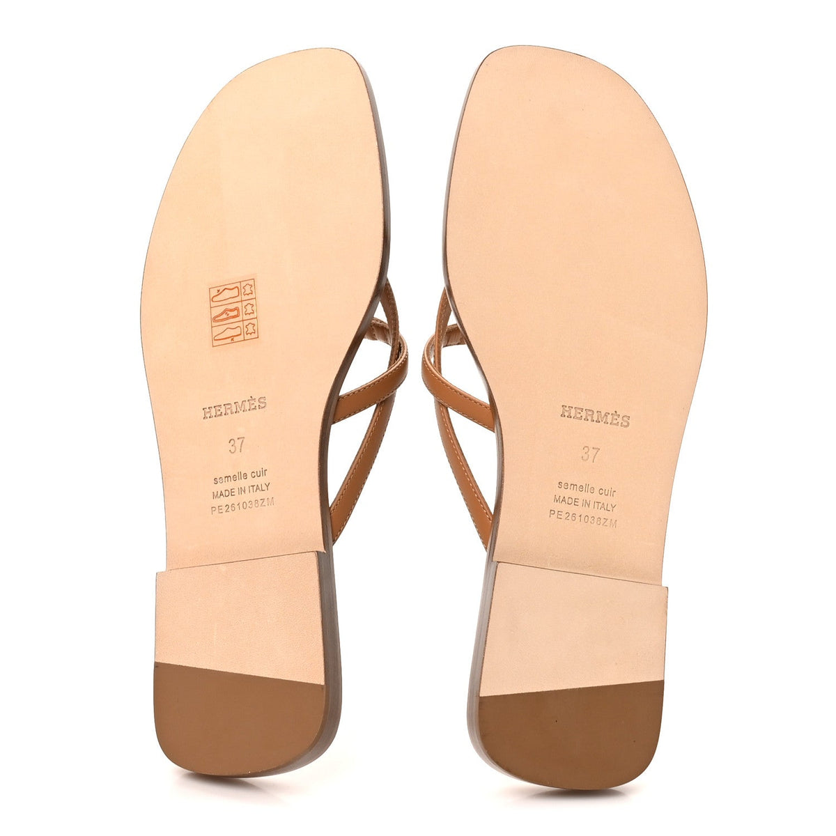 Calfskin Miss Sandals 37 Naturel