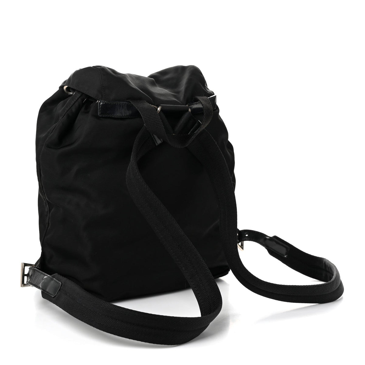 Tessuto Nylon Vela Cinch Backpack Black