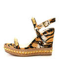 Toile Canvas Bengal Pyraclou 110 Wedge Sandals 36 Multicolor