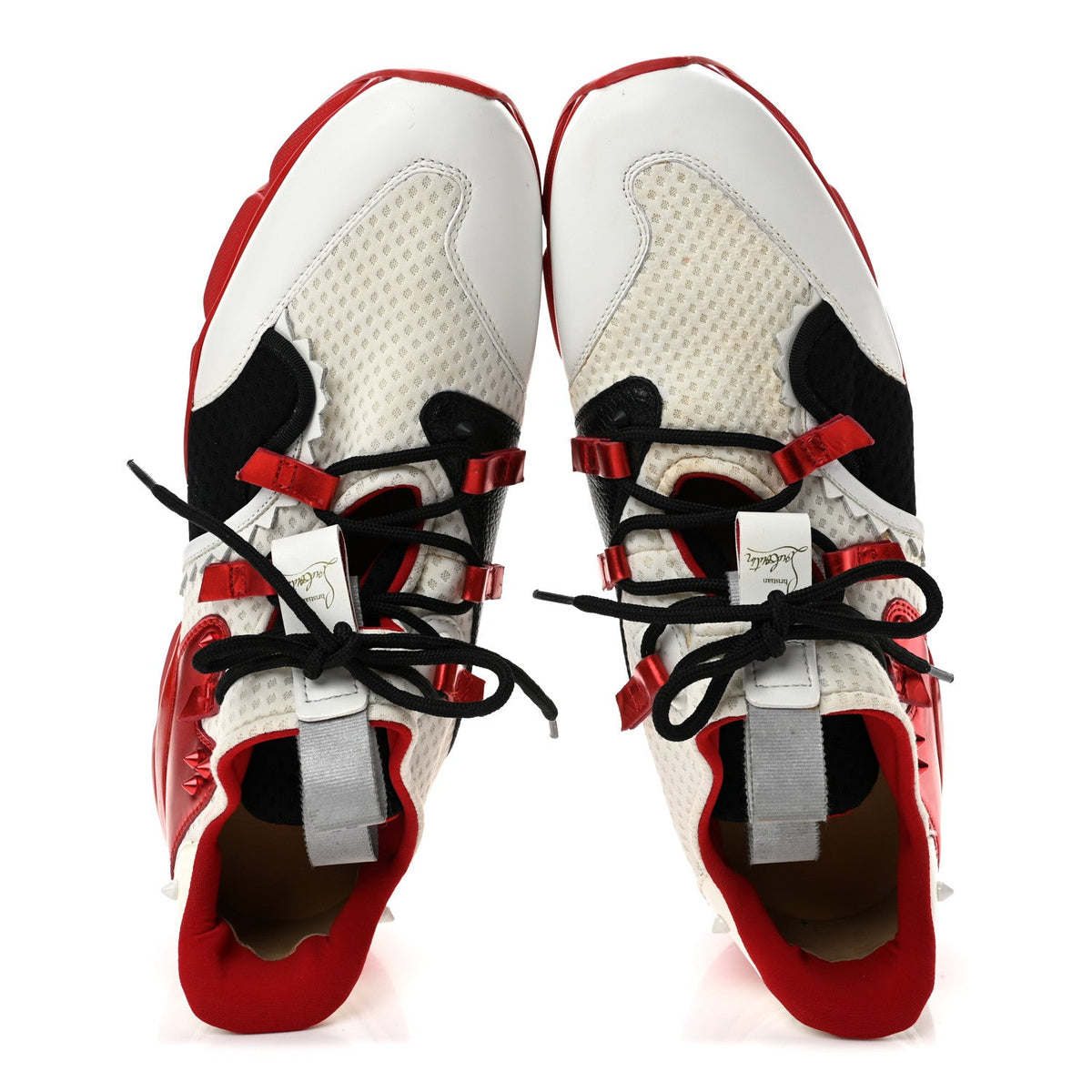 Mesh Patent Mens Red Runner Flat Sneaker 45 Multicolor 45 White Multicolor